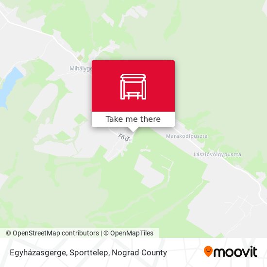 Egyházasgerge, Sporttelep map