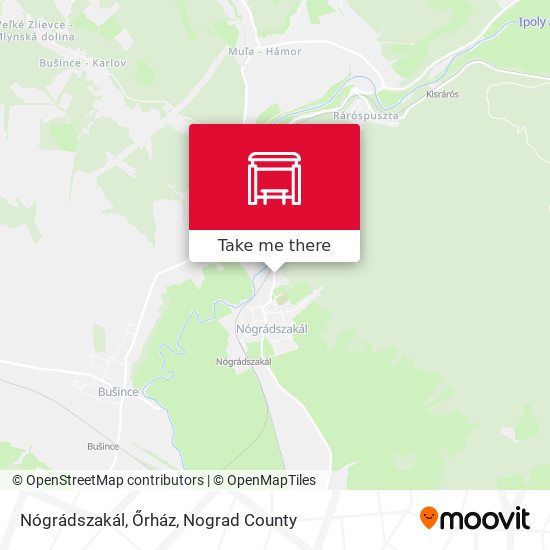 Nógrádszakál, Őrház map