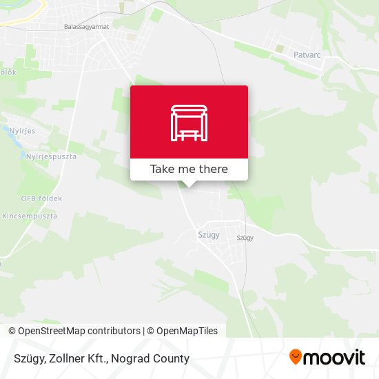 Szügy, Zollner Kft. map
