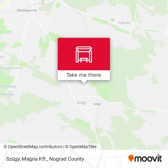 Szügy, Magna Kft. map