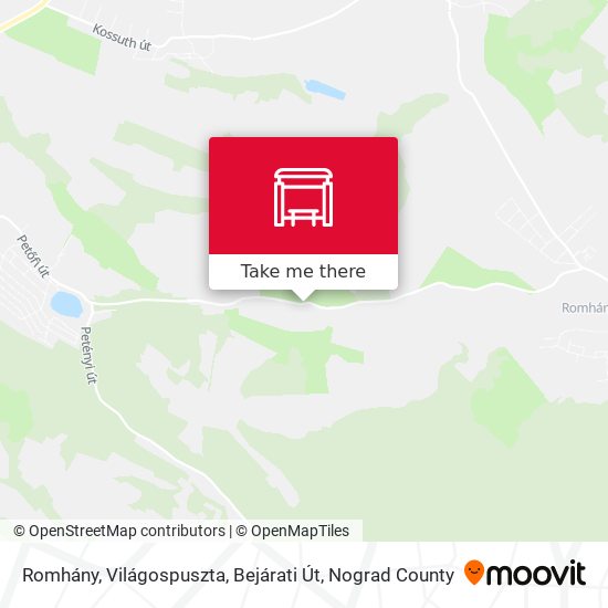 Romhány, Világospuszta, Bejárati Út map