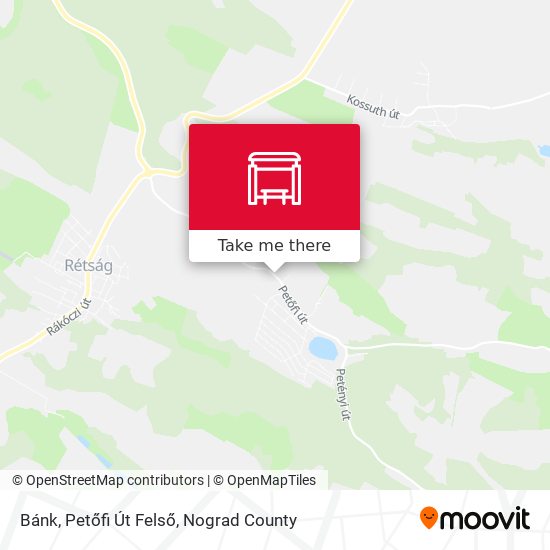 Bánk, Petőfi Út Felső map