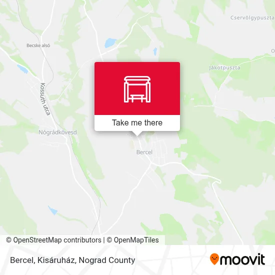 Bercel, Kisáruház map