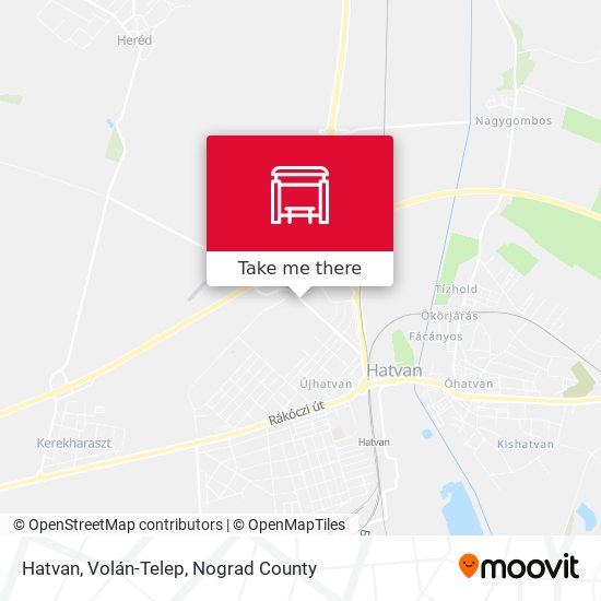 Hatvan, Volán-Telep map