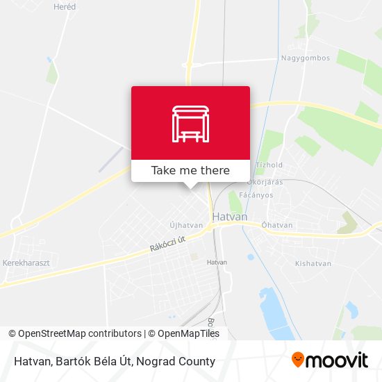 Hatvan, Bartók Béla Út map