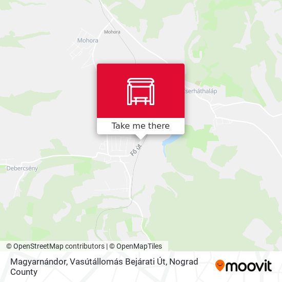 Magyarnándor, Vasútállomás Bejárati Út map