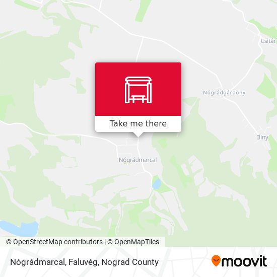 Nógrádmarcal, Faluvég map