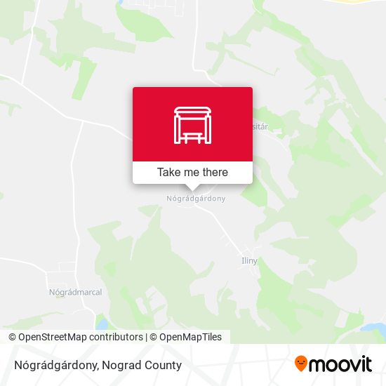 Nógrádgárdony map