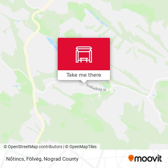 Nőtincs, Fölvég map