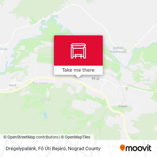 Drégelypalánk, Fő Úti Bejáró map