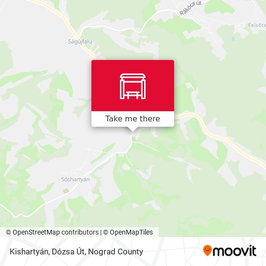 Kishartyán, Dózsa Út map