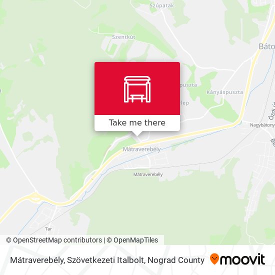 Mátraverebély, Szövetkezeti Italbolt map
