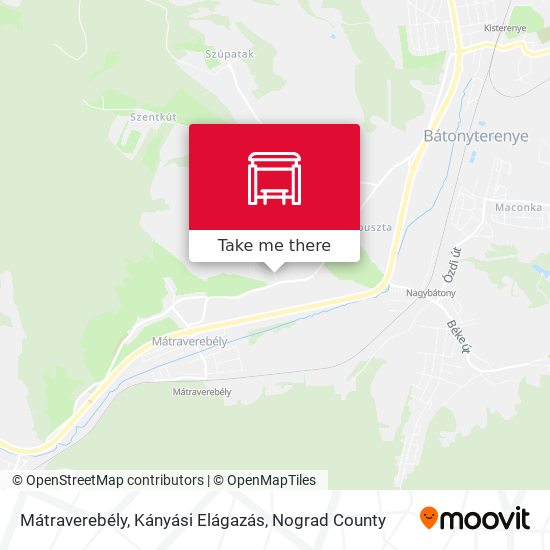 Mátraverebély, Kányási Elágazás map