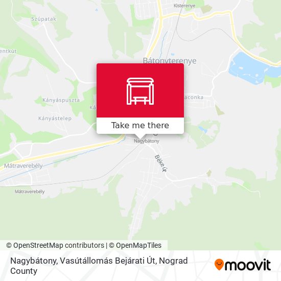 Nagybátony, Vasútállomás Bejárati Út map