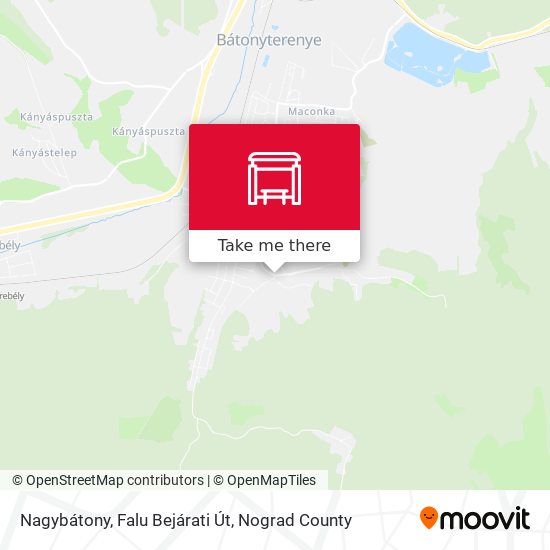 Nagybátony, Falu Bejárati Út map
