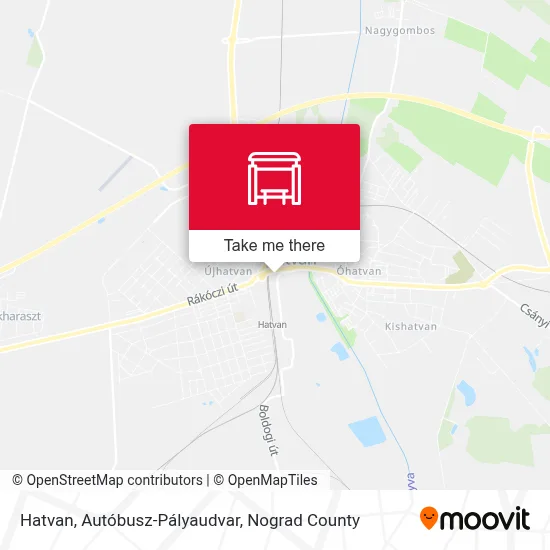 Hatvan, Autóbusz-Pályaudvar map