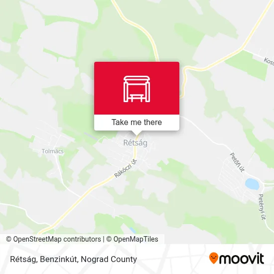 Rétság, Benzinkút map