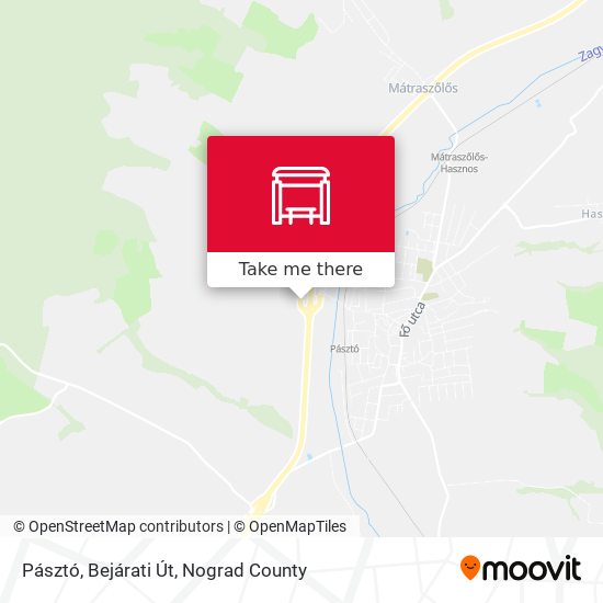Pásztó, Bejárati Út map