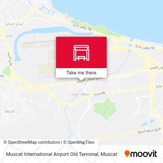 Muscat International Airport Old Terminal map