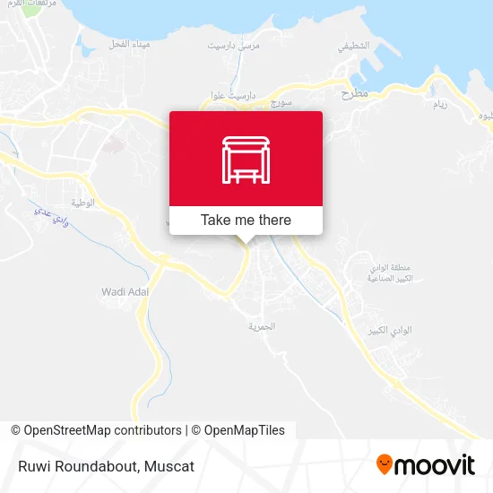 Ruwi Roundabout map