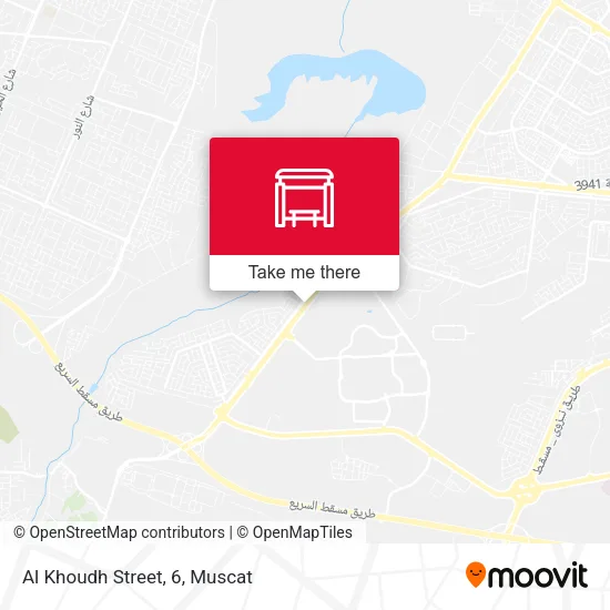 Al Khoudh Street, 6 map