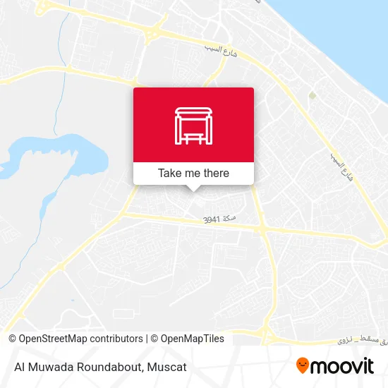 Al Muwada Roundabout map