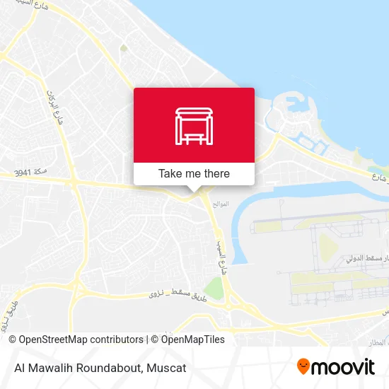 Al Mawalih Roundabout map