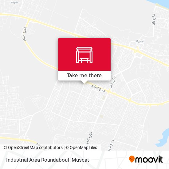 Industrial Área Roundabout map