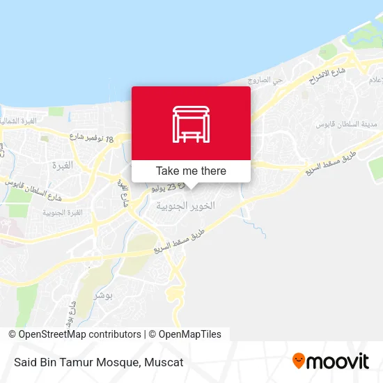 Said Bin Tamur Mosque map