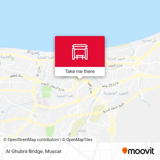 Al Ghubra Bridge map