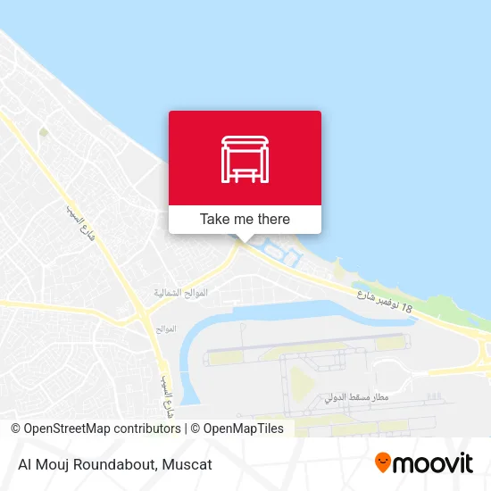 Al Mouj Roundabout map