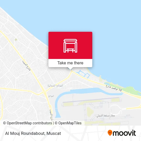 Al Mouj Roundabout map