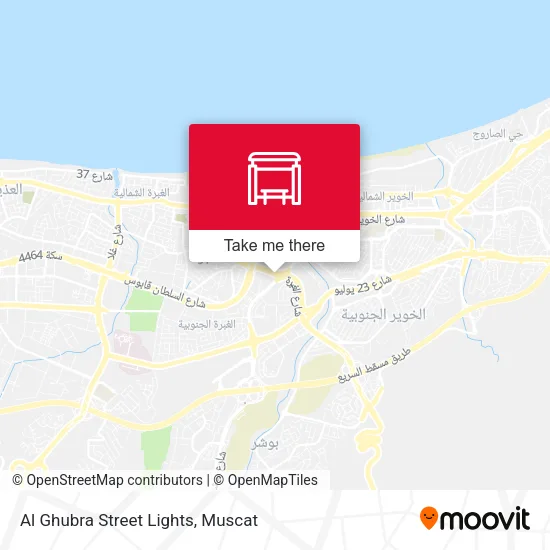 Al Ghubra Street Lights map