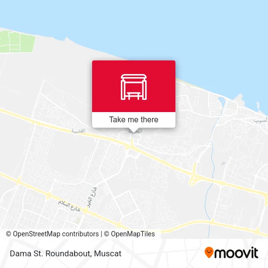 Dama St. Roundabout map