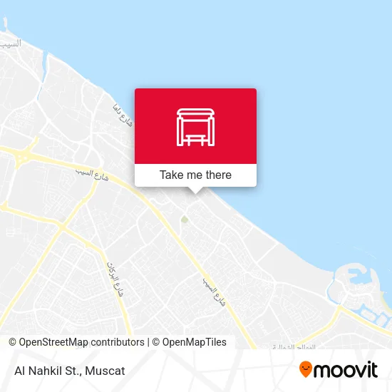 Al Nahkil St. map