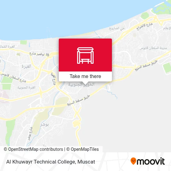 Al Khuwayr Technical College map