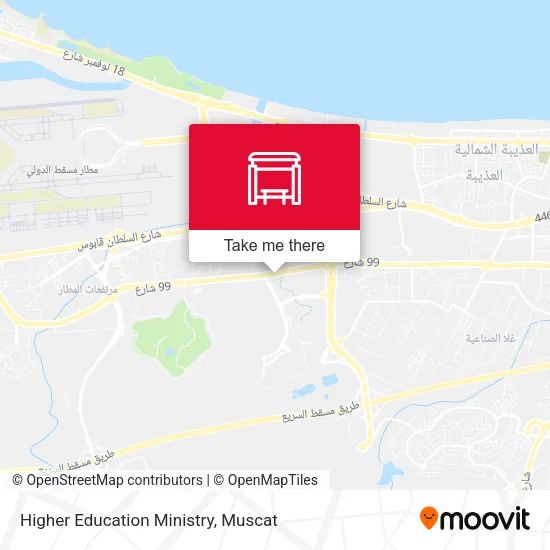 Higher Education Ministry map
