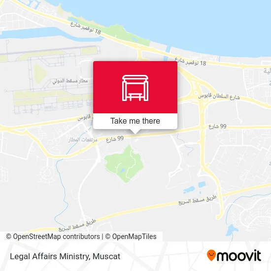 Legal Affairs Ministry map