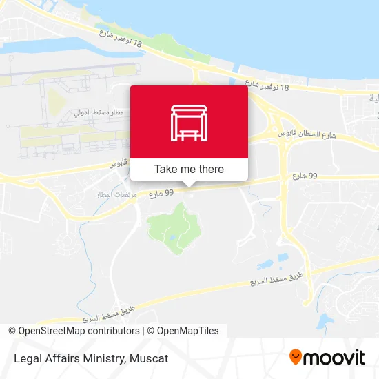 Legal Affairs Ministry map