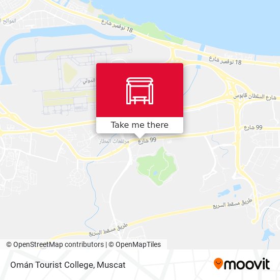 Omán Tourist College map