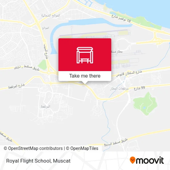 Royal Flight School map