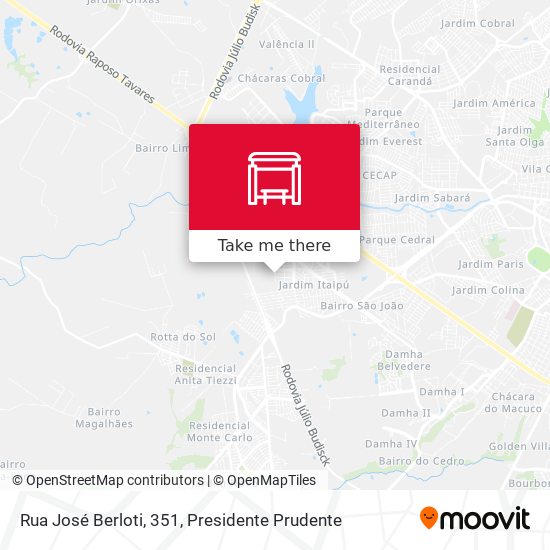 Rua José Berloti, 351 map