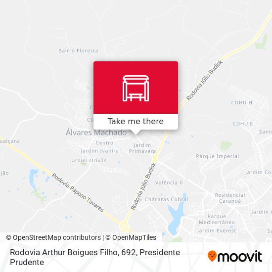 Rodovia Arthur Boigues Filho, 692 map