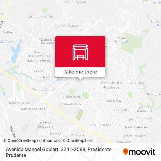 Avenida Manoel Goulart, 2241-2589 map