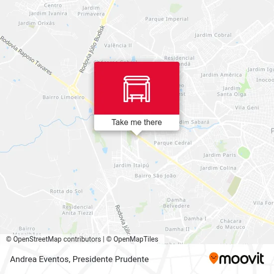 Andrea Eventos map