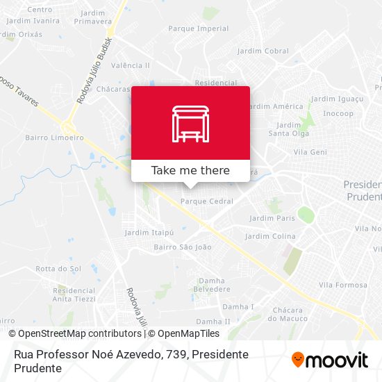 Rua Professor Noé Azevedo, 739 map