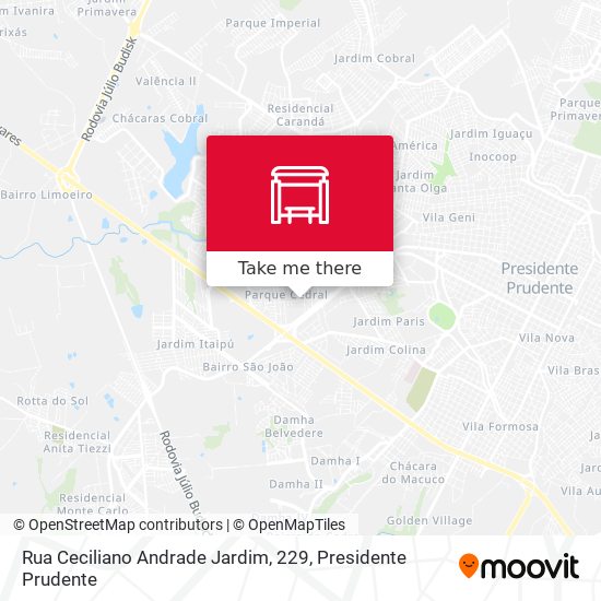 Mapa Rua Ceciliano Andrade Jardim, 229