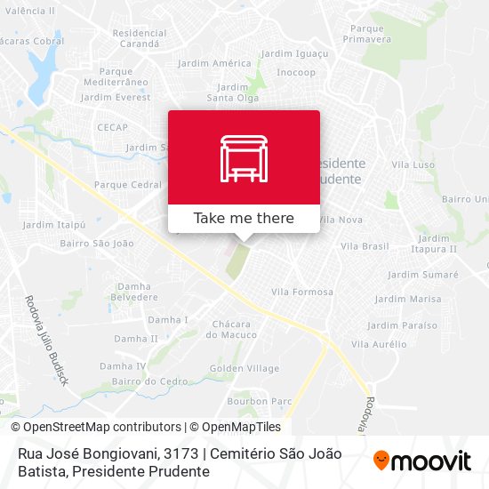 Rua José Bongiovani, 3173 | Cemitério São João Batista map