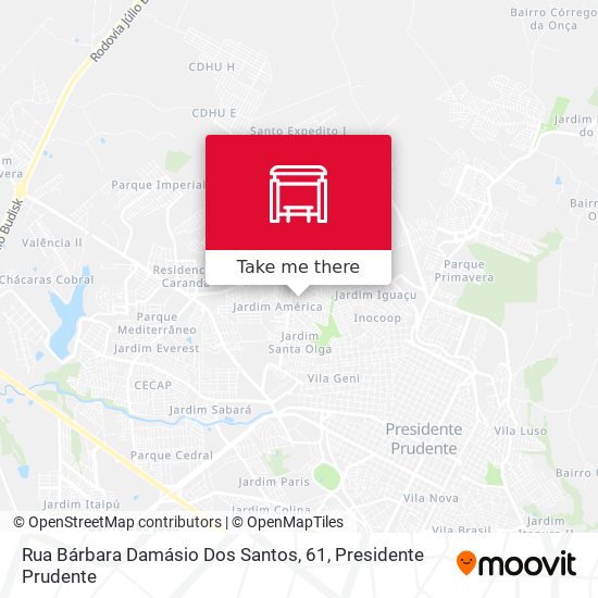 Rua Bárbara Damásio Dos Santos, 61 map