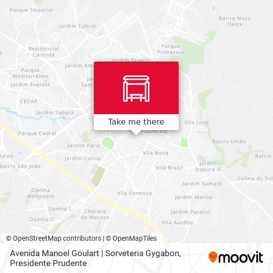 Mapa Avenida Manoel Goulart | Sorveteria Gygabon